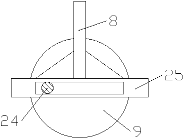 Dosing type sewage processing device with stirring function