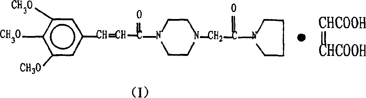 Synthesis method of cinepazide maleate