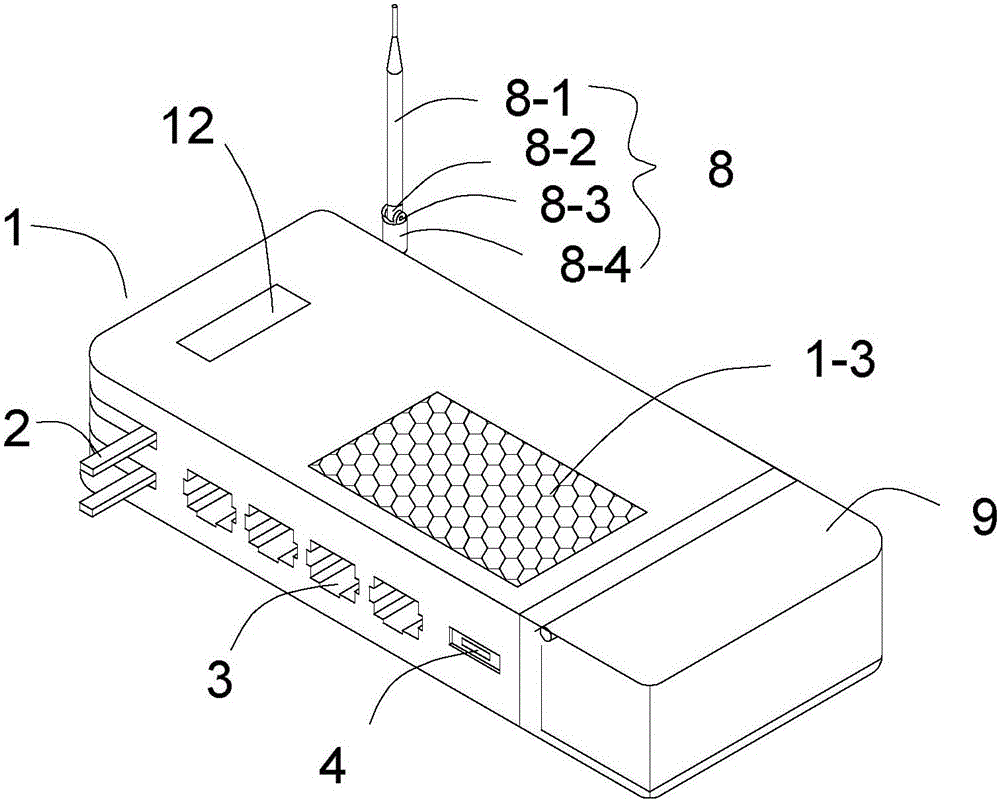 Router dissipating heat efficiently