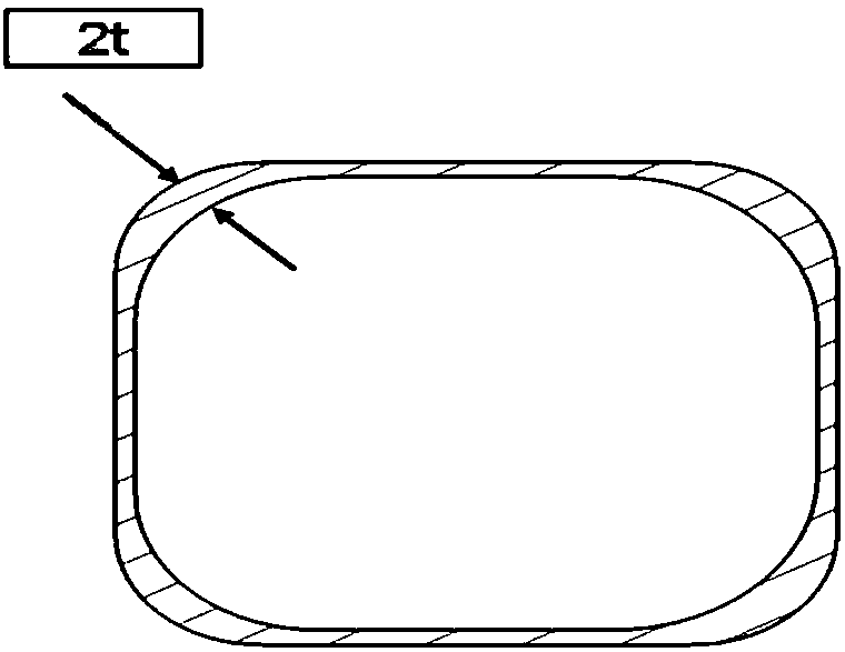 Hydraulic bulging tube with partially thickened wall thickness and forming method of hydraulic bulging tube