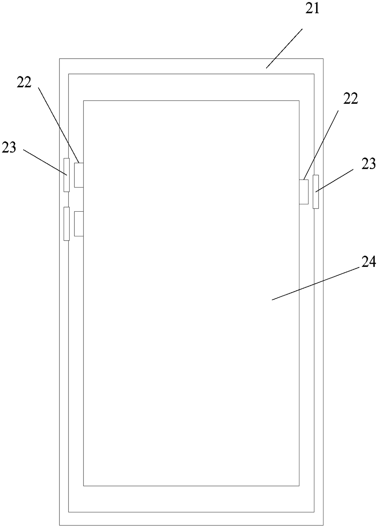 A built-in anti-static side key structure and its mobile terminal