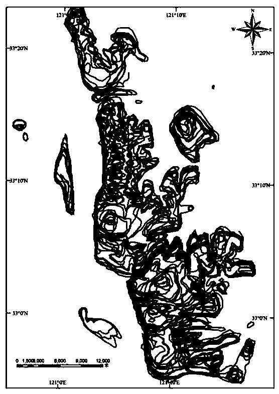 Medium-resolution remote sensing image discrete point DEM (Digital Elevation Model) construction method based on medium value filtering