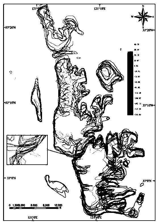 Medium-resolution remote sensing image discrete point DEM (Digital Elevation Model) construction method based on medium value filtering