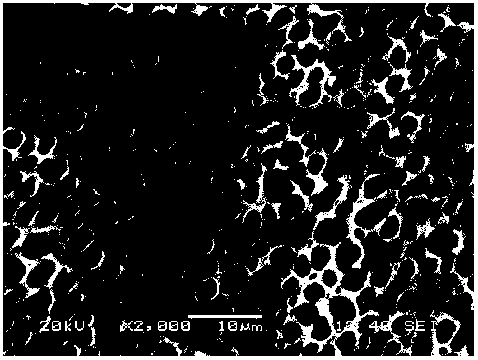 Blended gel polymer electrolyte thin film with porous appearance and preparation method thereof