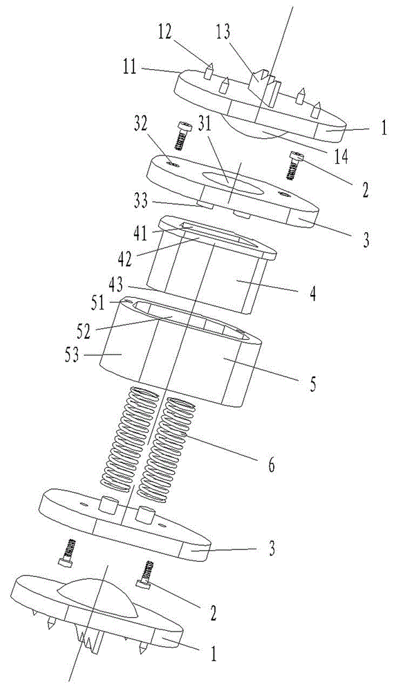 Combined artificial vertebral body