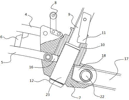 A folding bicycle frame