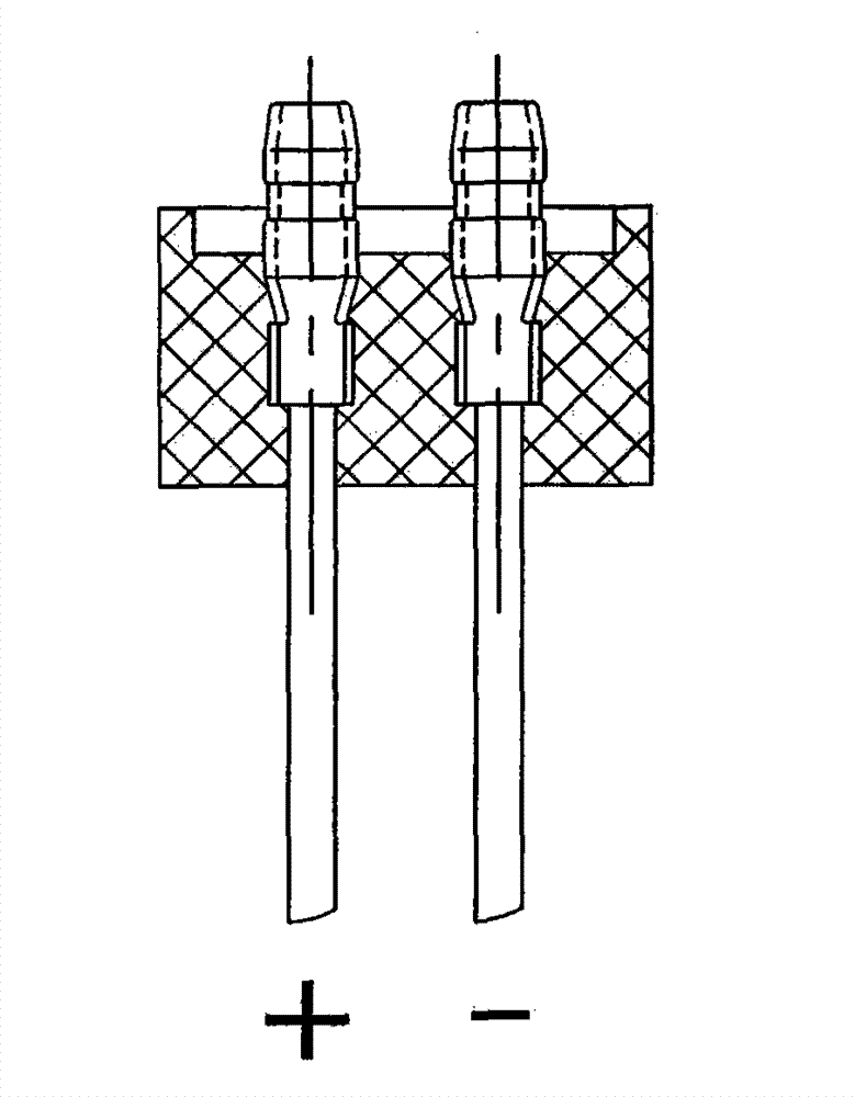 Crimping terminal structure for electrical appliance connector