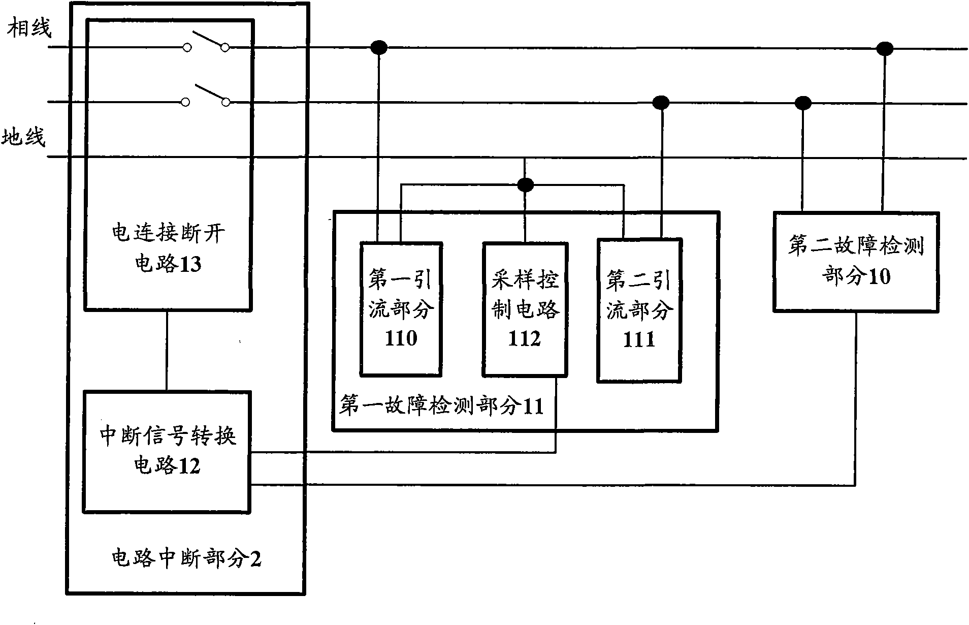 Electric leakage detection protector