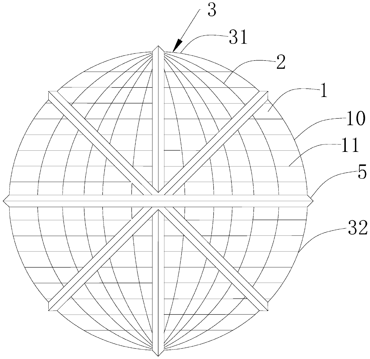 Aeration ball and fluidized bed applying same