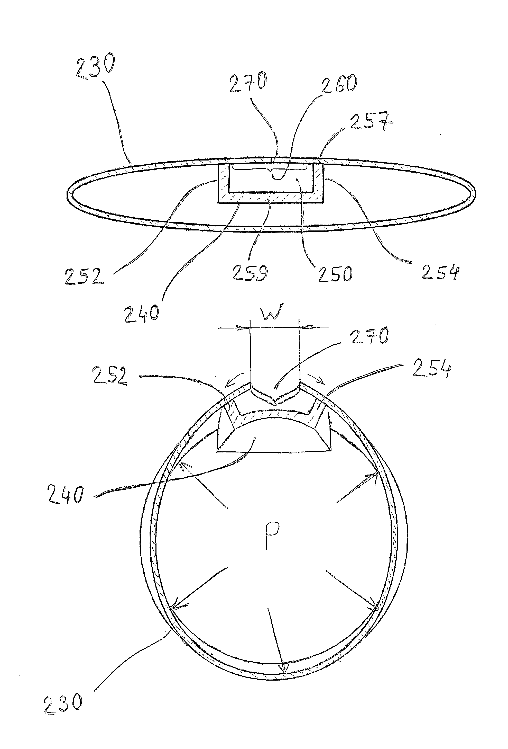 Integral drip irrigation emitter with an easy spreadable exit pool