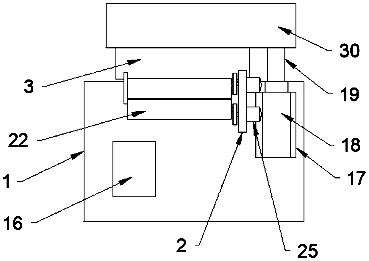 Label printing device capable of automatically tensioning and contracting