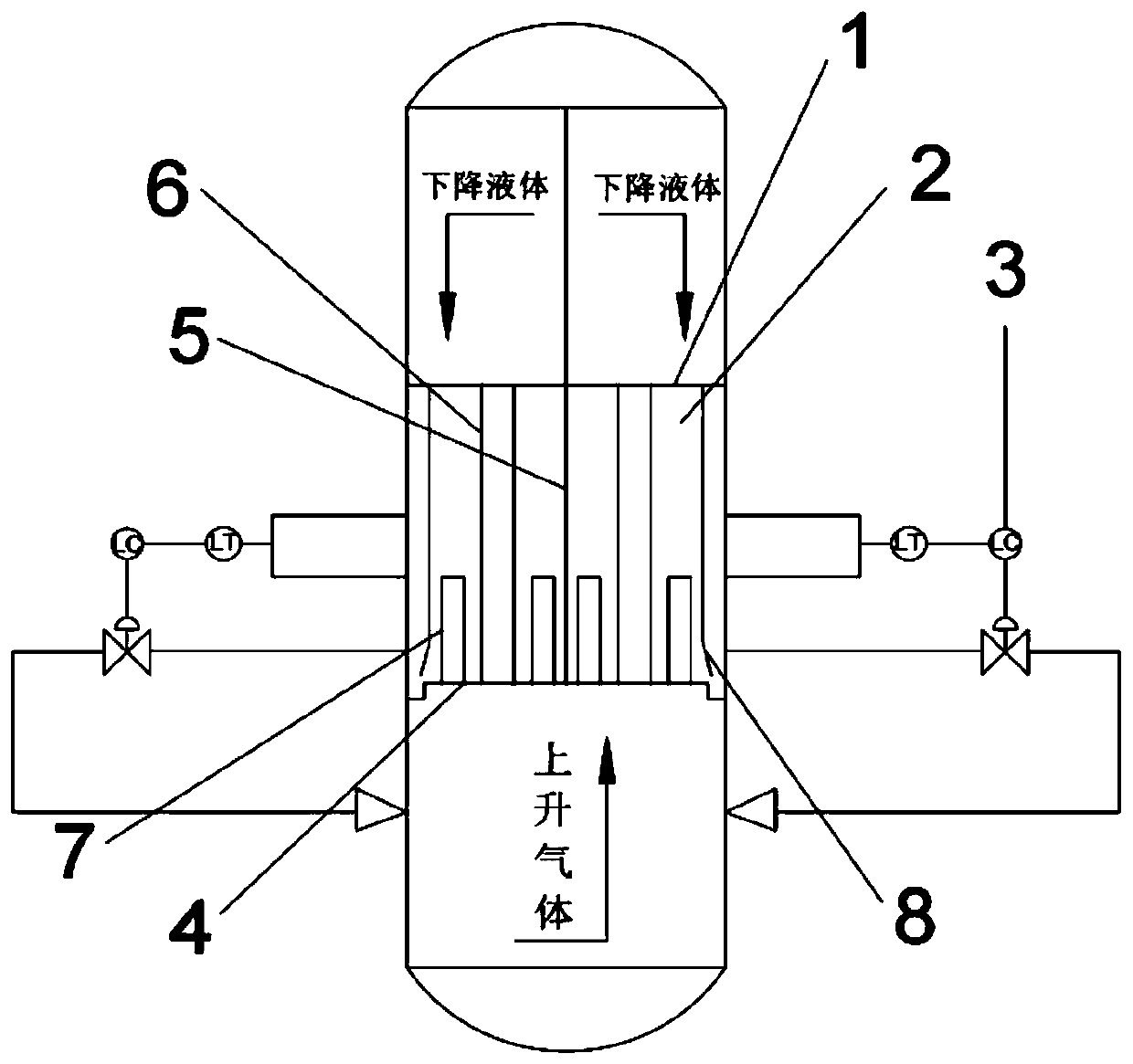 A gas phase distribution device