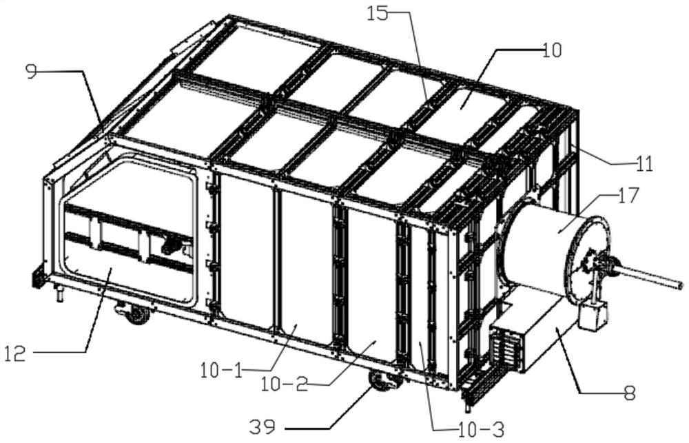 A vehicle cabin verification platform capable of front door test and rear door test