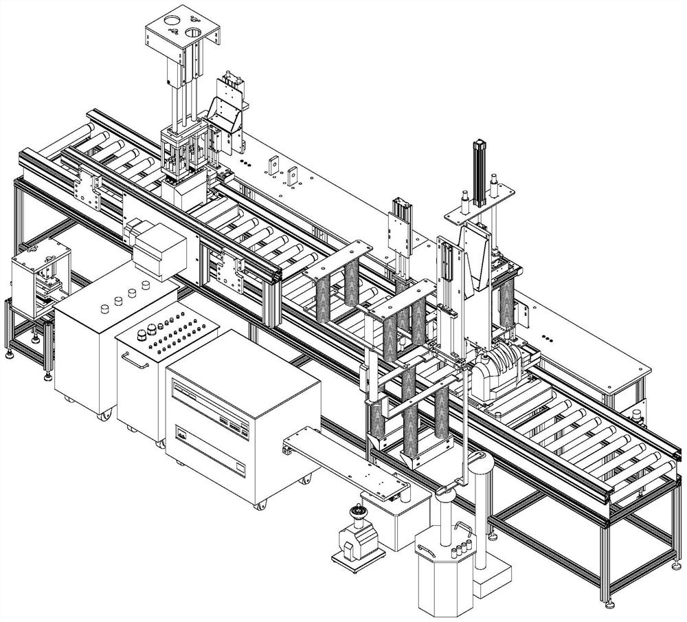 Calibration table body for full-inspection receiving test of high-voltage transformer