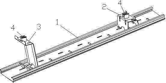 Non-penetration-type photovoltaic support