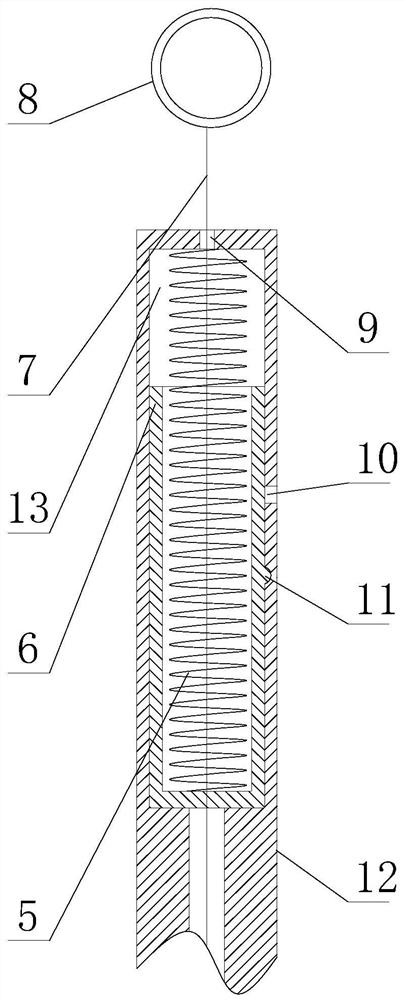 Pulling aid for fixing lens loop between sclera layers for seamless posterior chamber type intraocular lens and using method of pulling aid