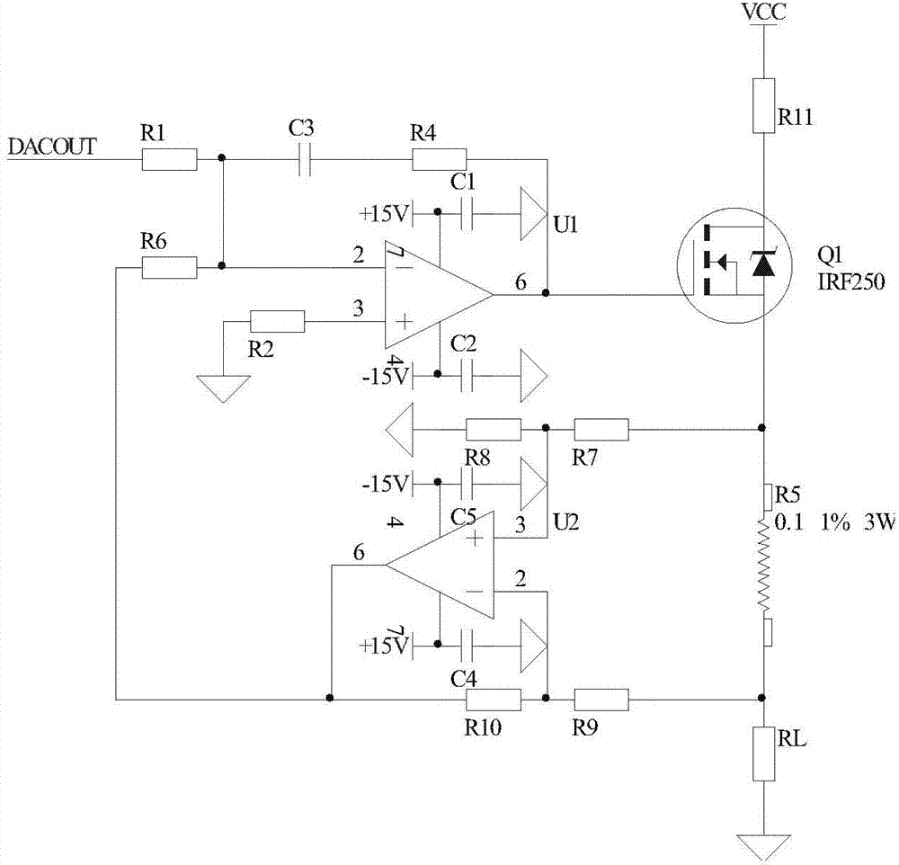 Digital control constant current source device with threshold voltage preprocessing function