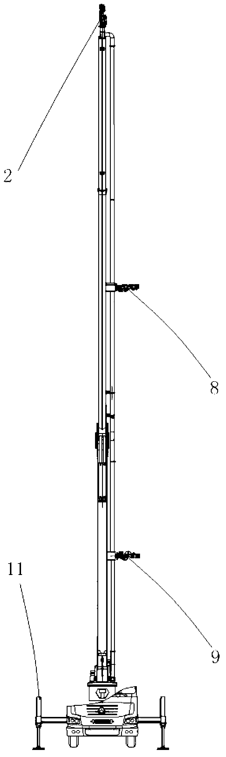 Remote-control elevating stereoscopic fire-extinguishing device