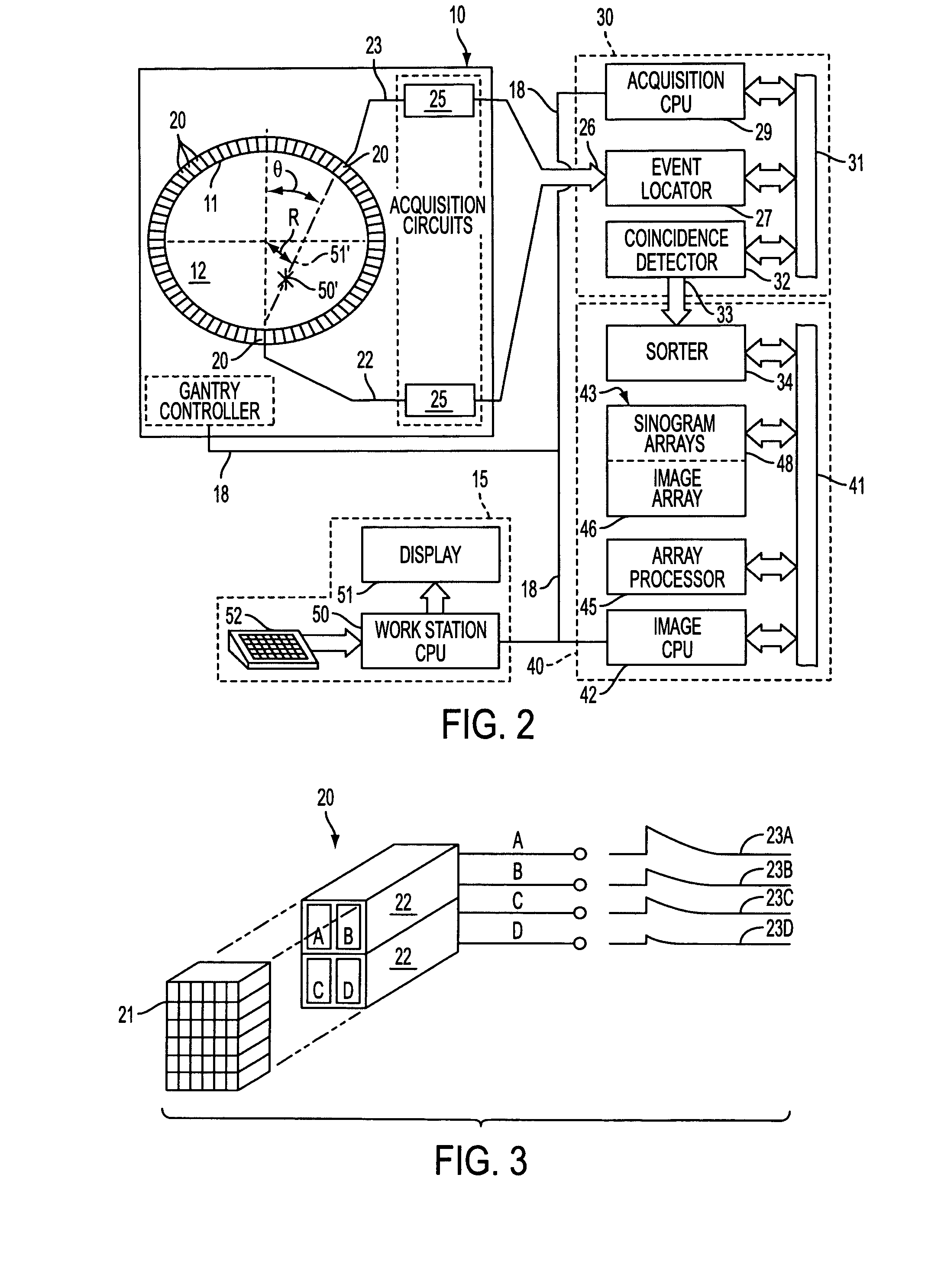 System and method for producing a detector position map