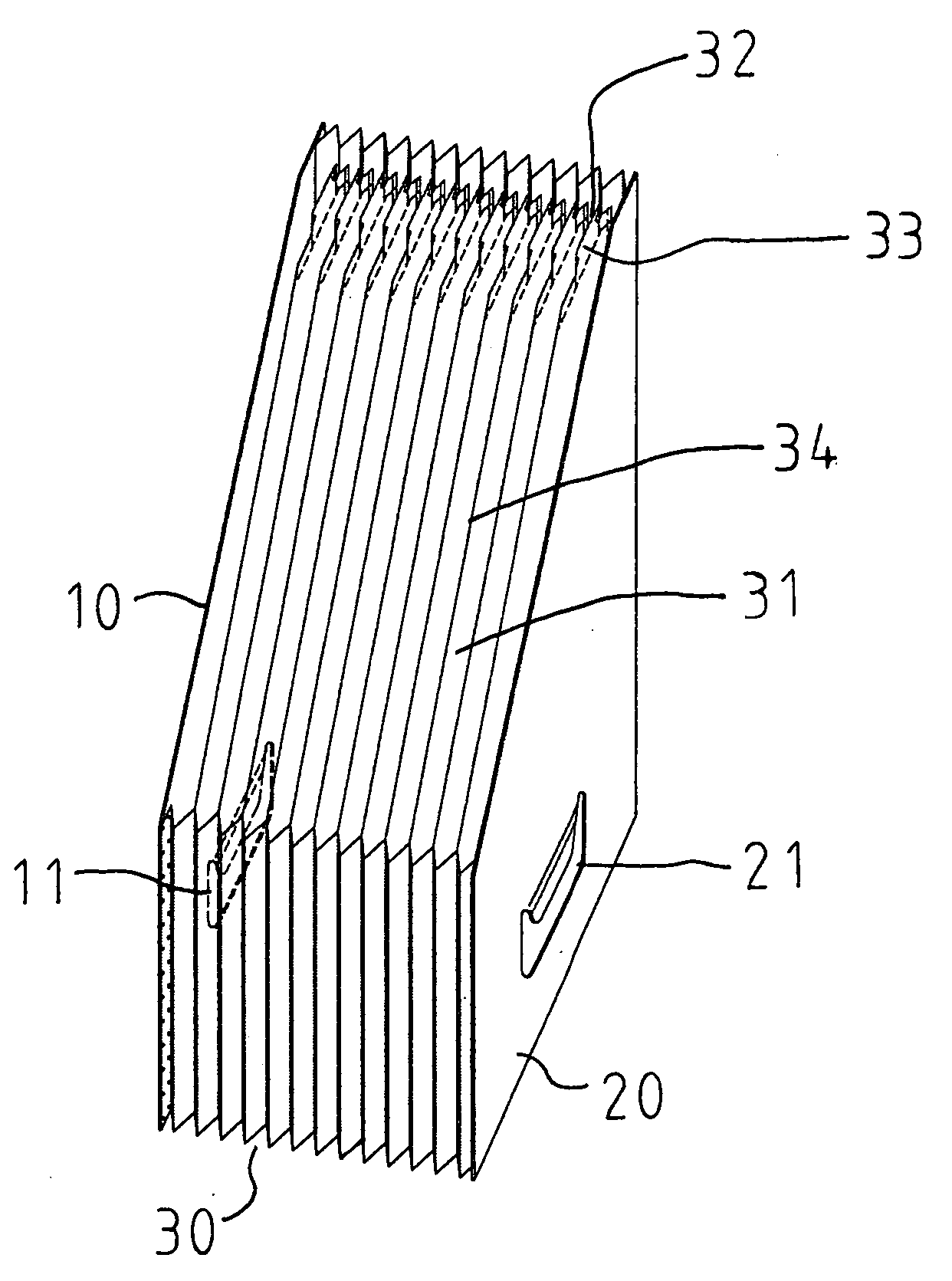 Expanding filing box having a sorting function and facilitating a user placing and taking out files