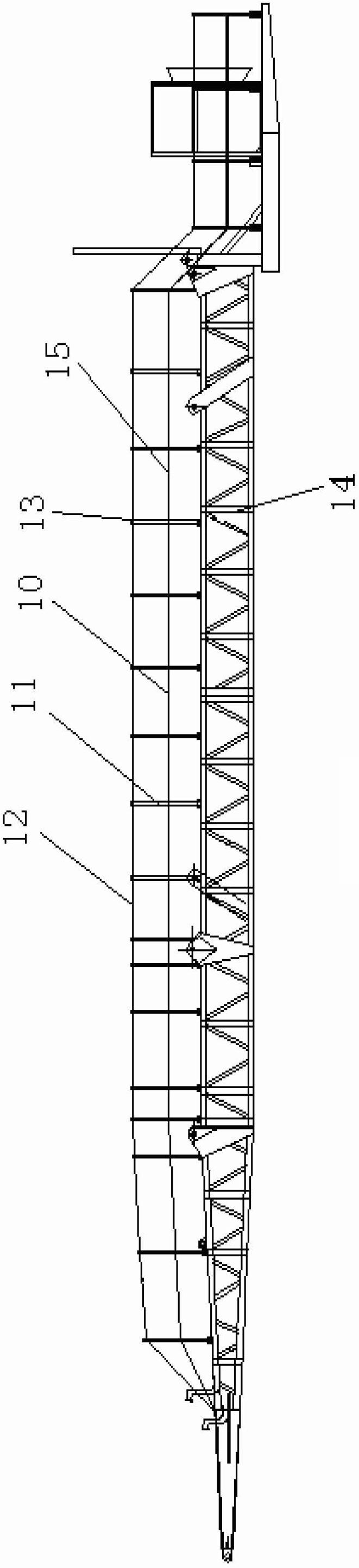 Columnar combustion arm guardrail