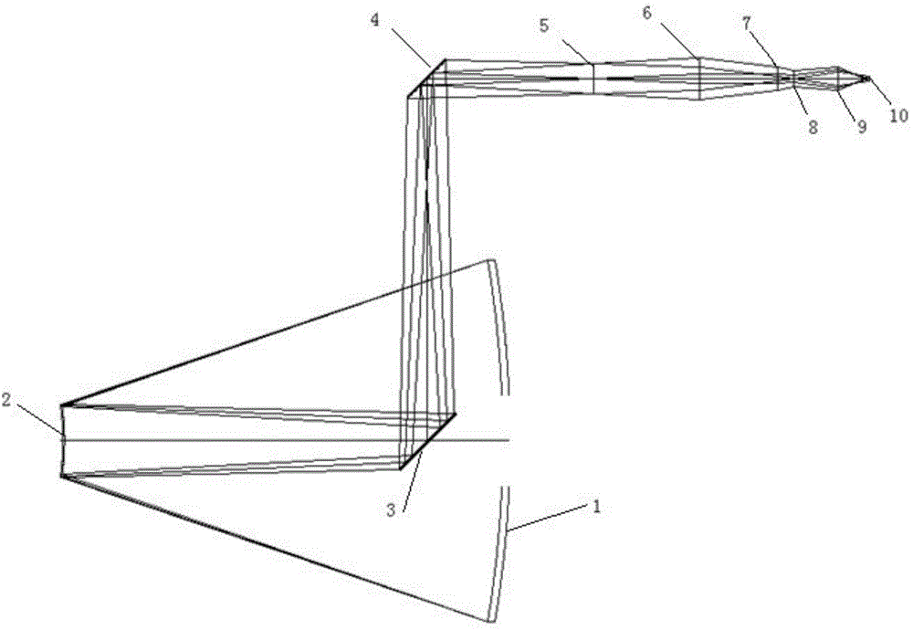 Large-caliber refractive and reflective three-component continuous zooming optical system