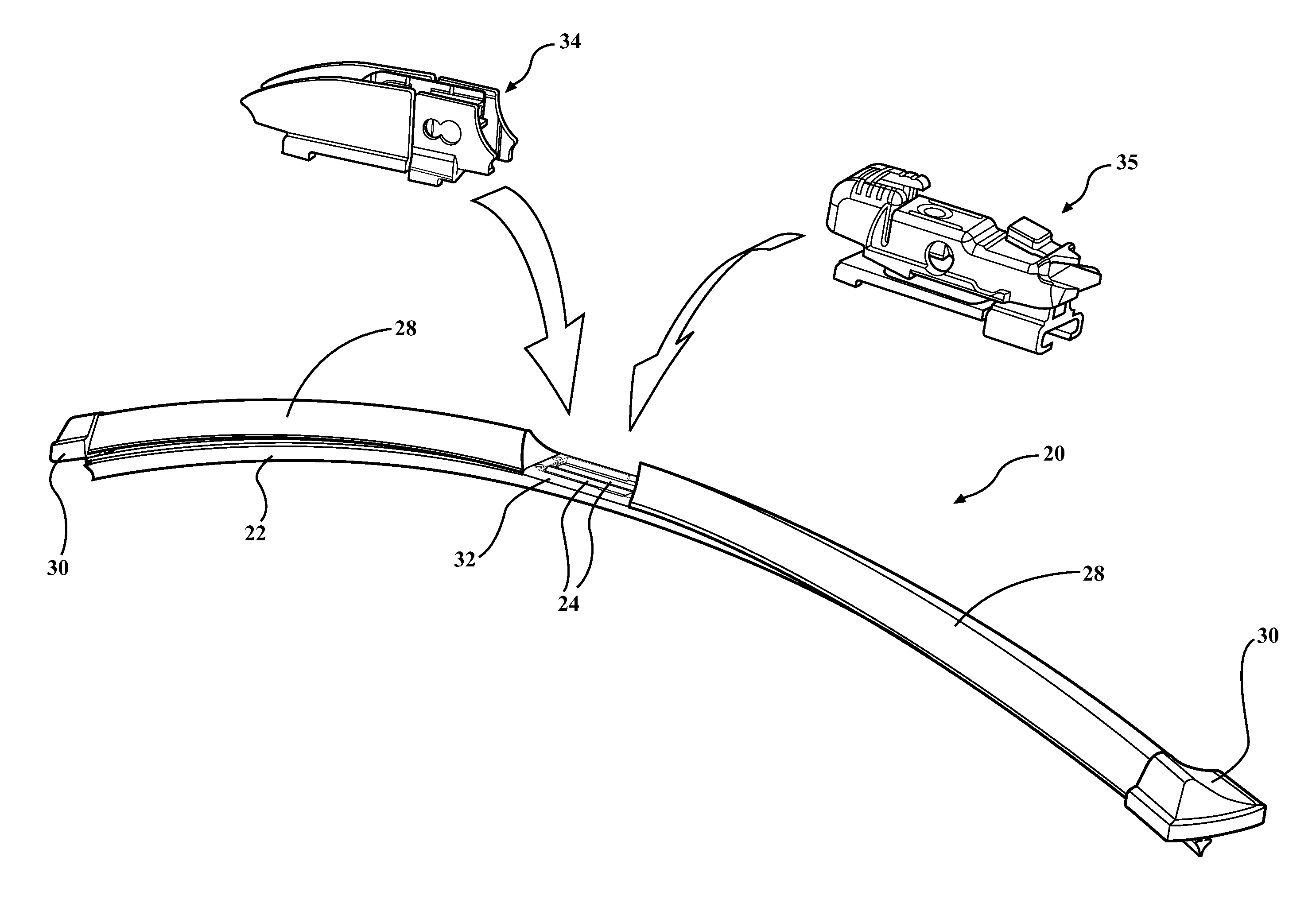 Windscreen wiper device