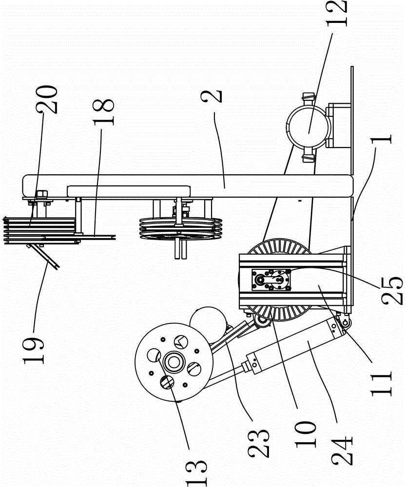 Cabling pay-off machine with lifting structure