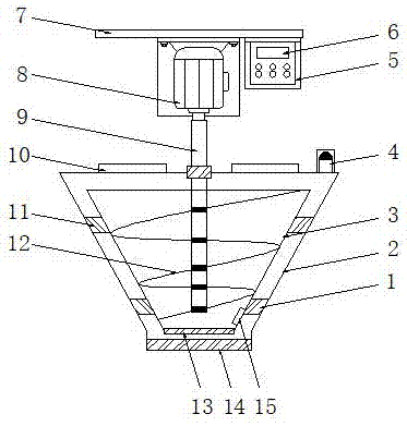 Discharging device for zinc oxide particle production