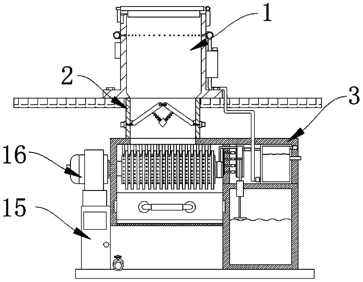 Vehicle-mounted multifunctional garbage shredder