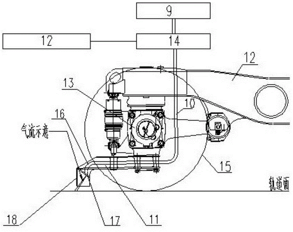 Sand-proof railway vehicle