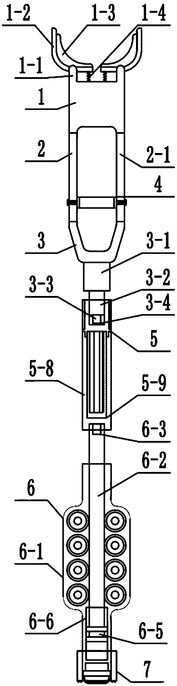 A kind of multi-combination outdoor climbing stick