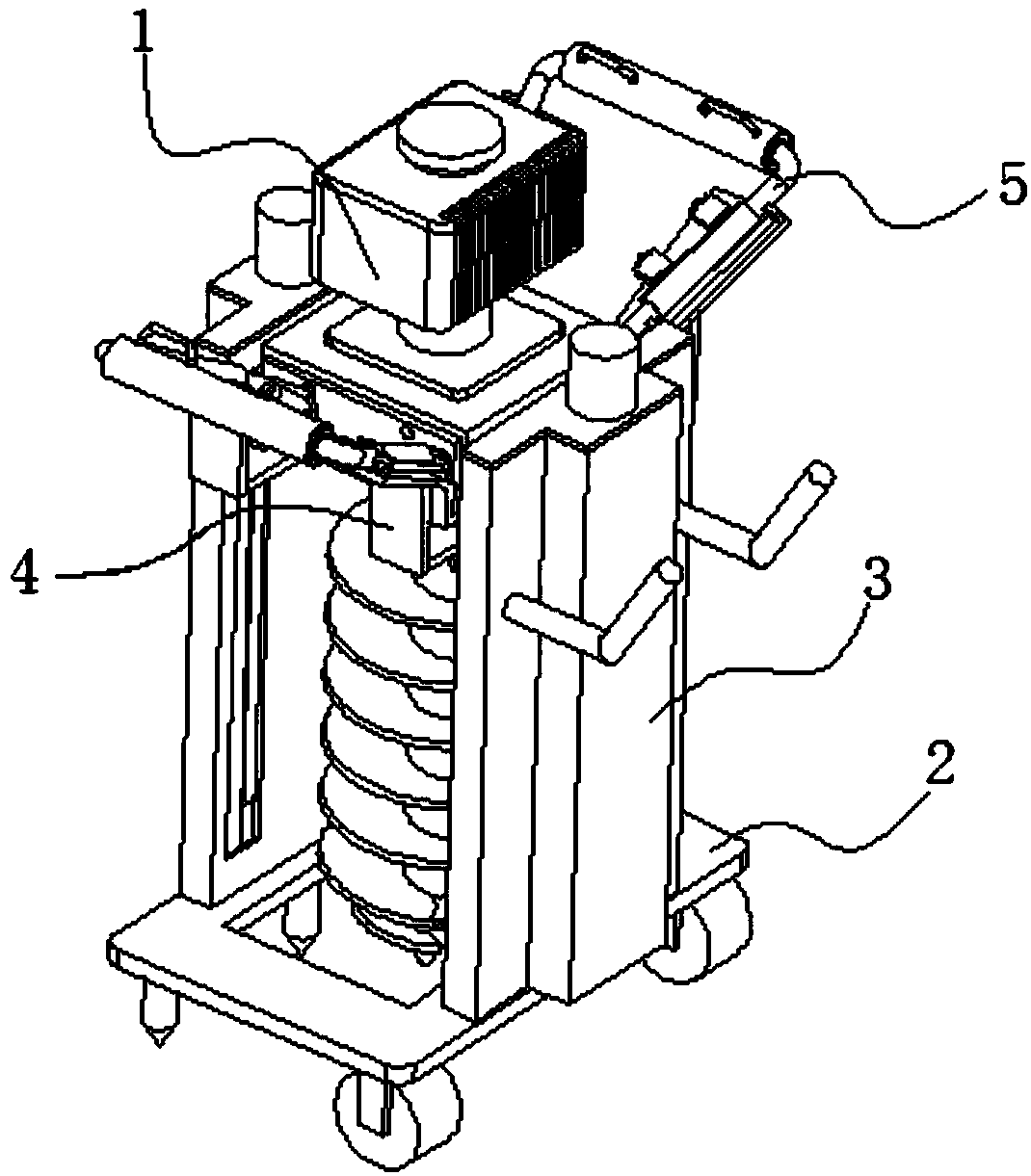 Handheld pit digging machine for forestry planting