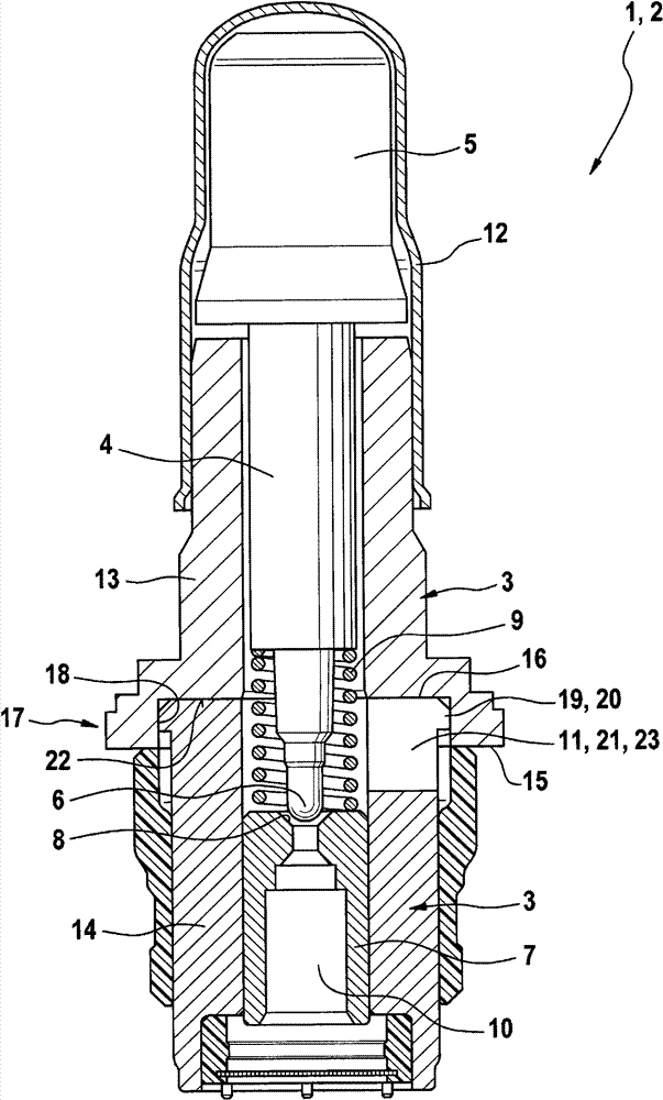 Solenoid valve, and method for producing such solenoid valve