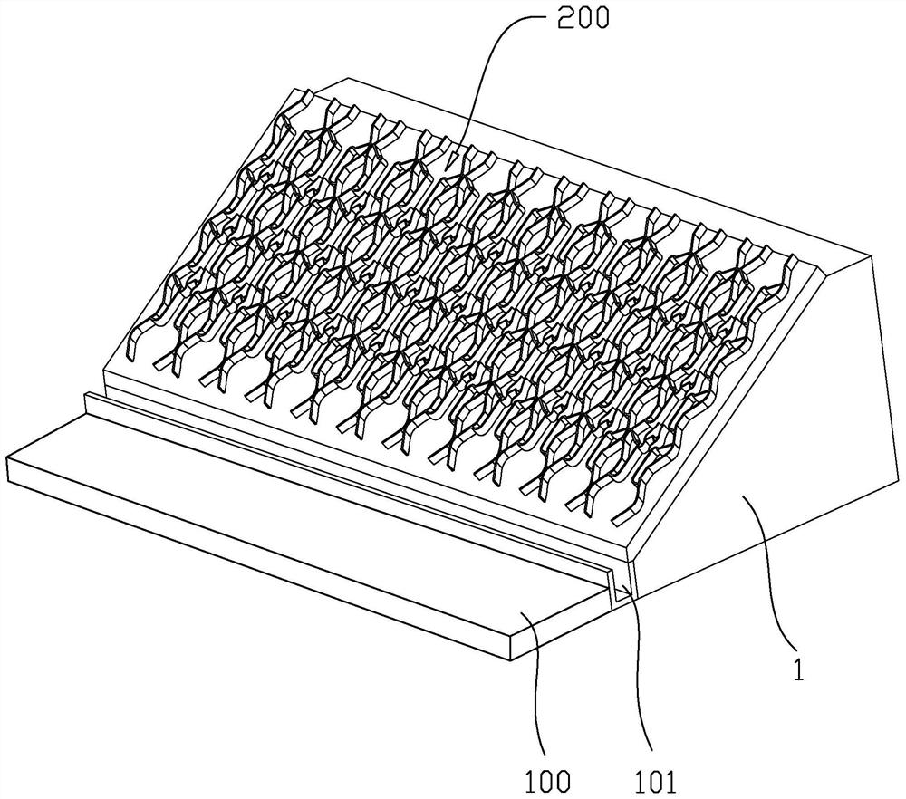 Side slope protection drainage structure of asphalt road and construction method thereof