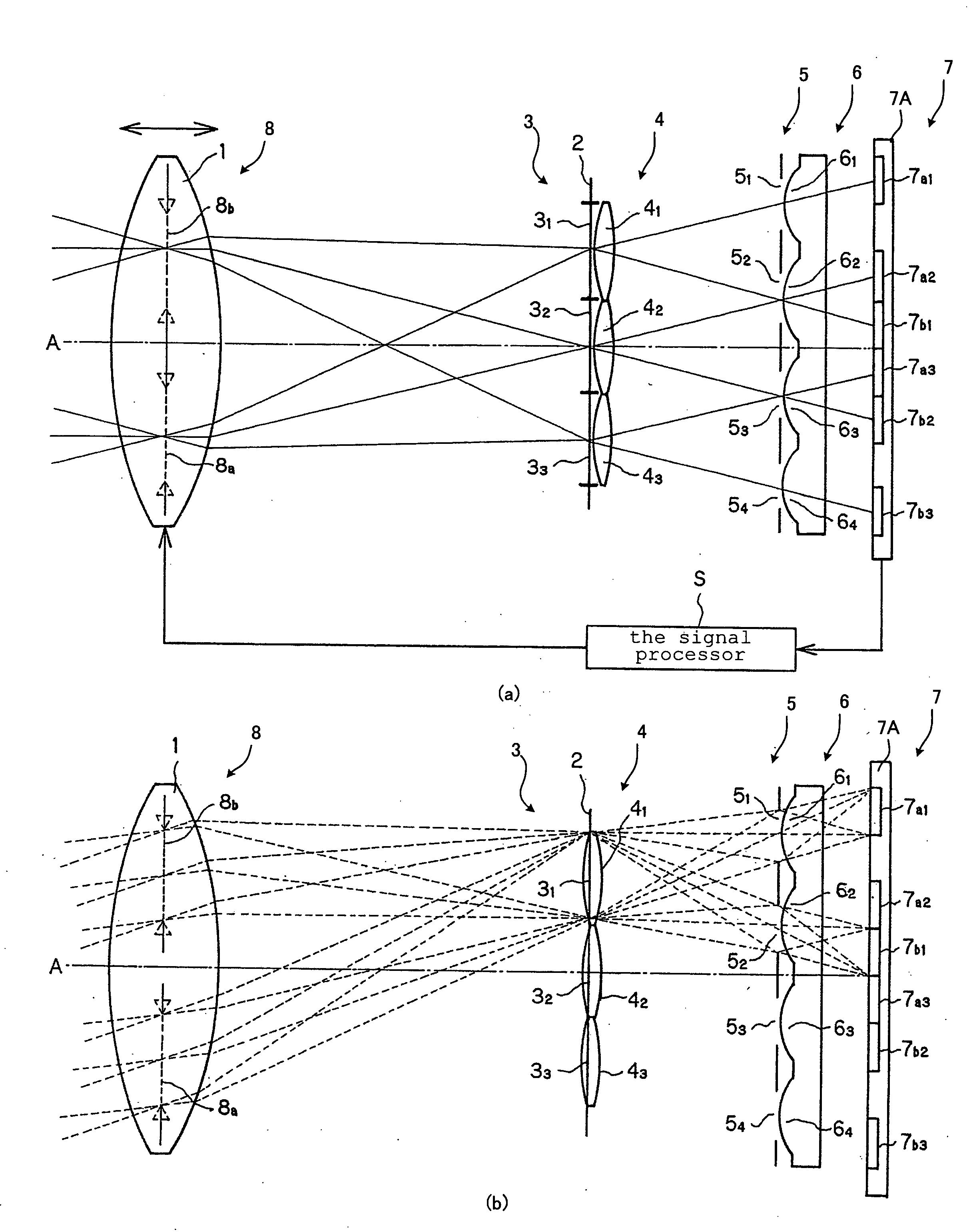 Focus detection optical system, and imaging apparatus incorporating the same