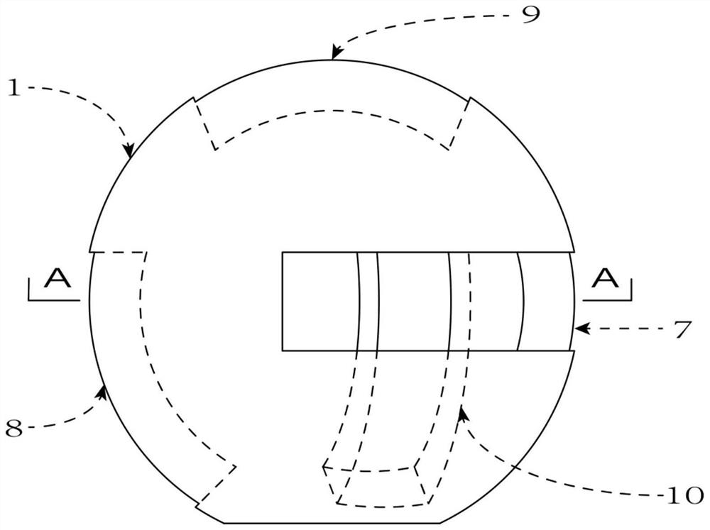 Adjustable spherical joint of rib ring type cable dome structure