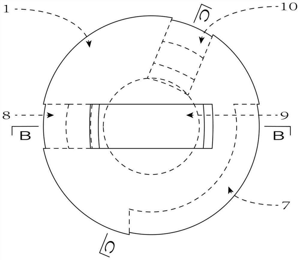 Adjustable spherical joint of rib ring type cable dome structure