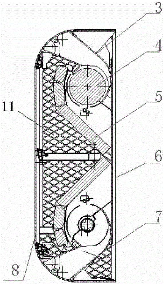 Upper and lower exhaust wall-mounted air conditioning indoor unit