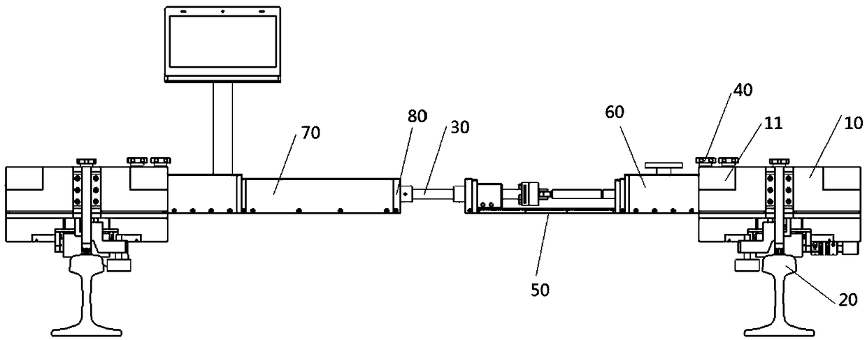 A railway track detection device