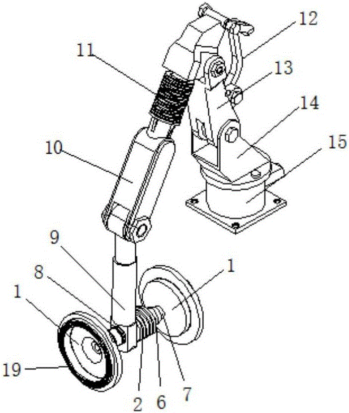 Mechanical adsorbing device for improving ship abreast supply stability