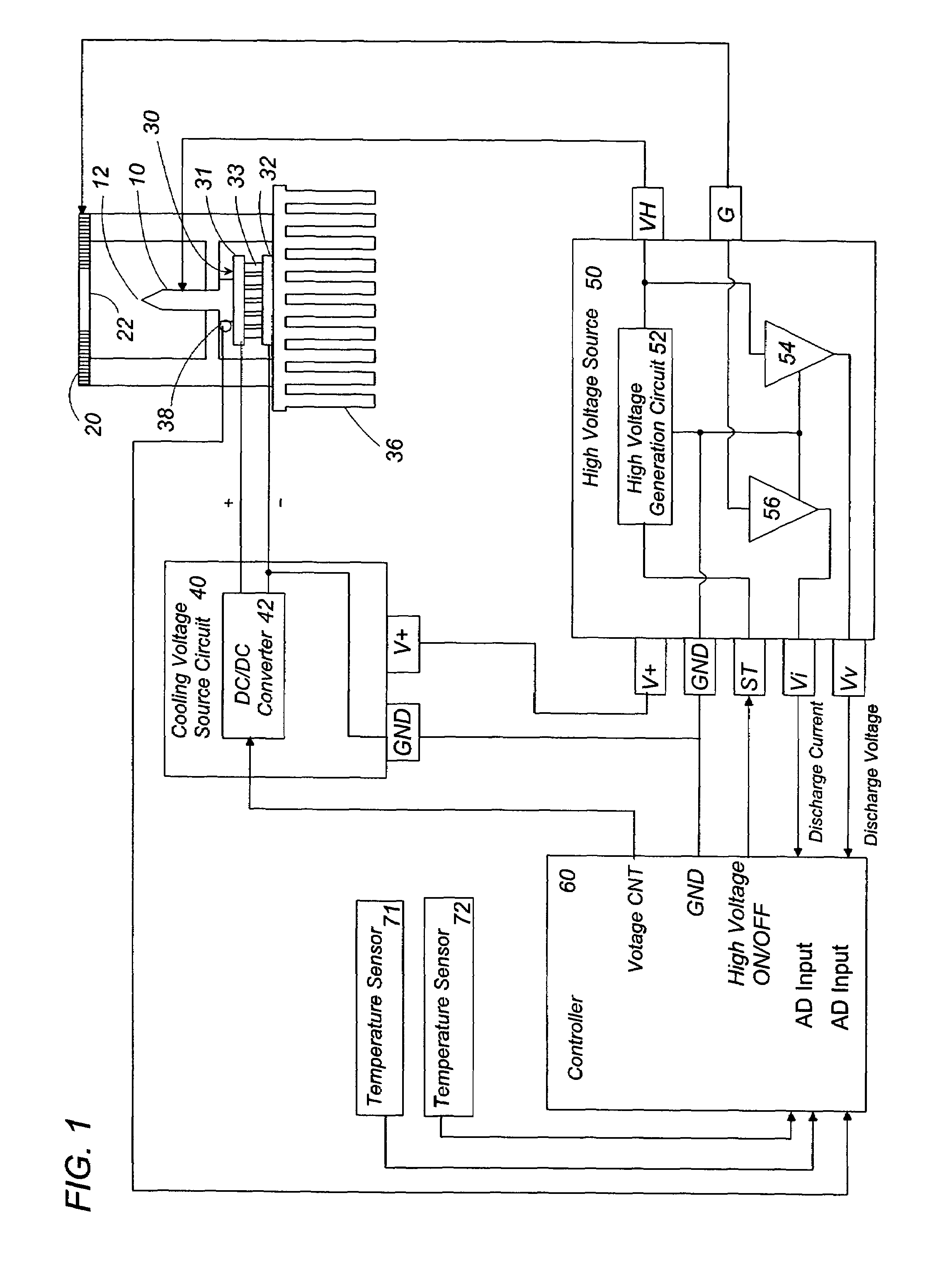 Electrostatically atomizing device