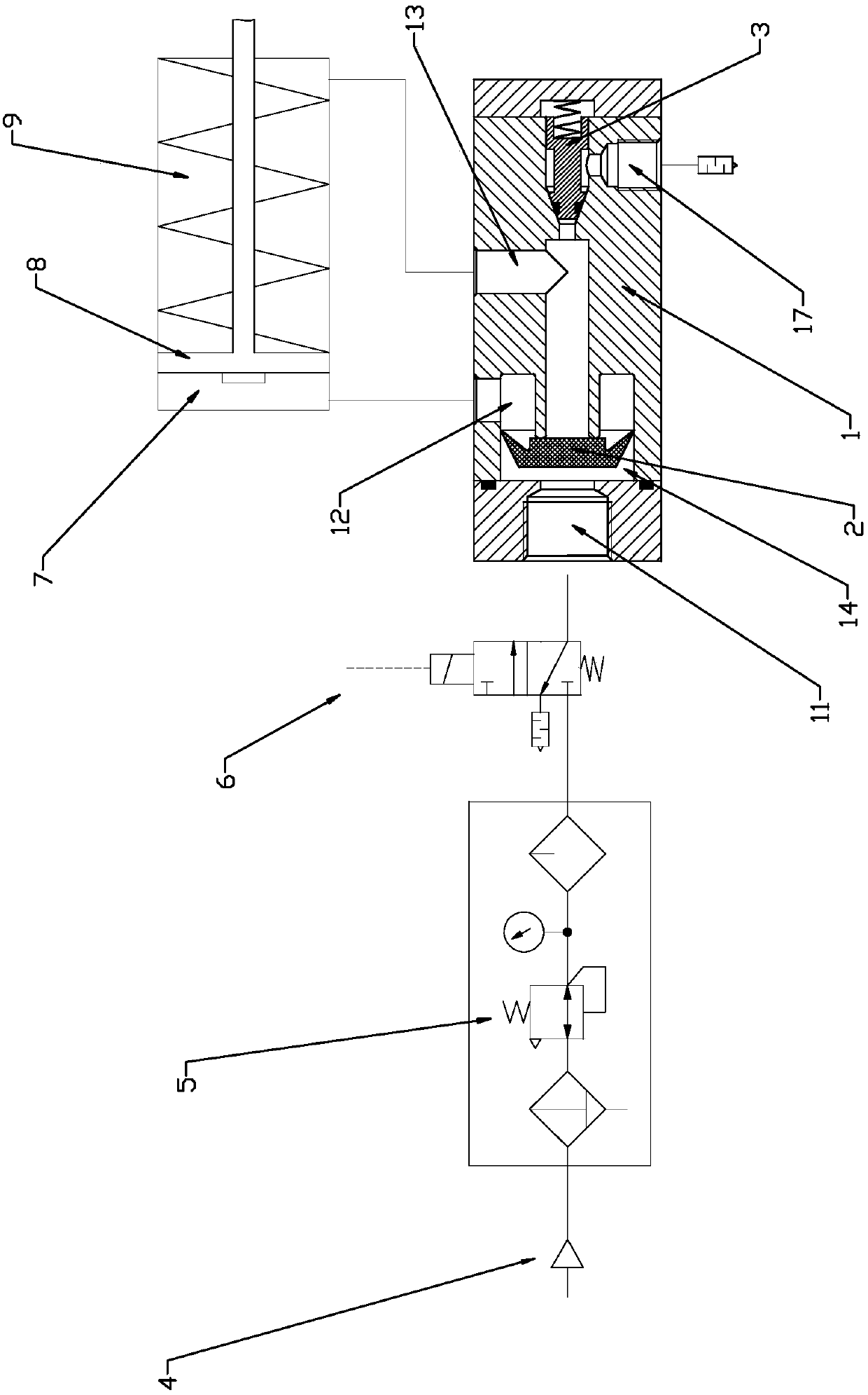 Air control valve installed on pneumatic actuator