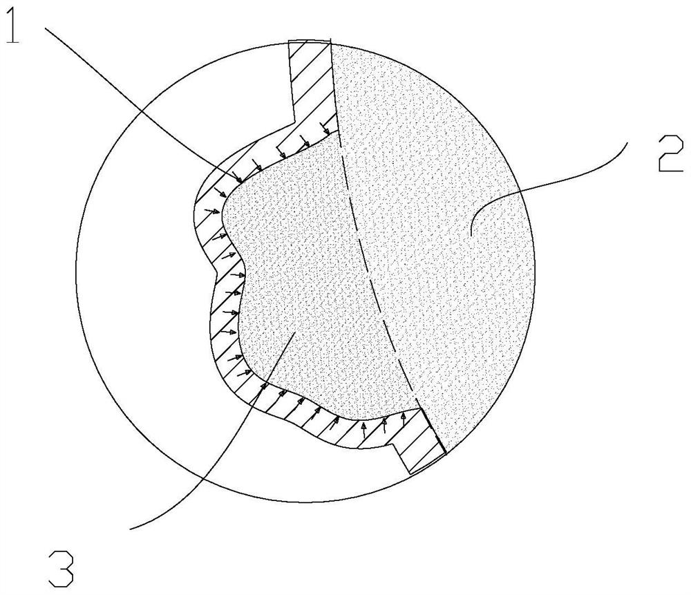 3D printing burn pressure mask based on silicone coating and manufacturing method thereof