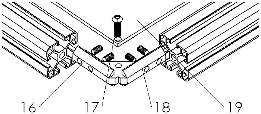 Rotary opening adjusting area measuring device based on visual inspection