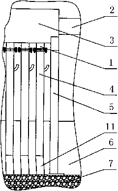 Uniform middling distributor of large-size rotational flow microbubble flotation column