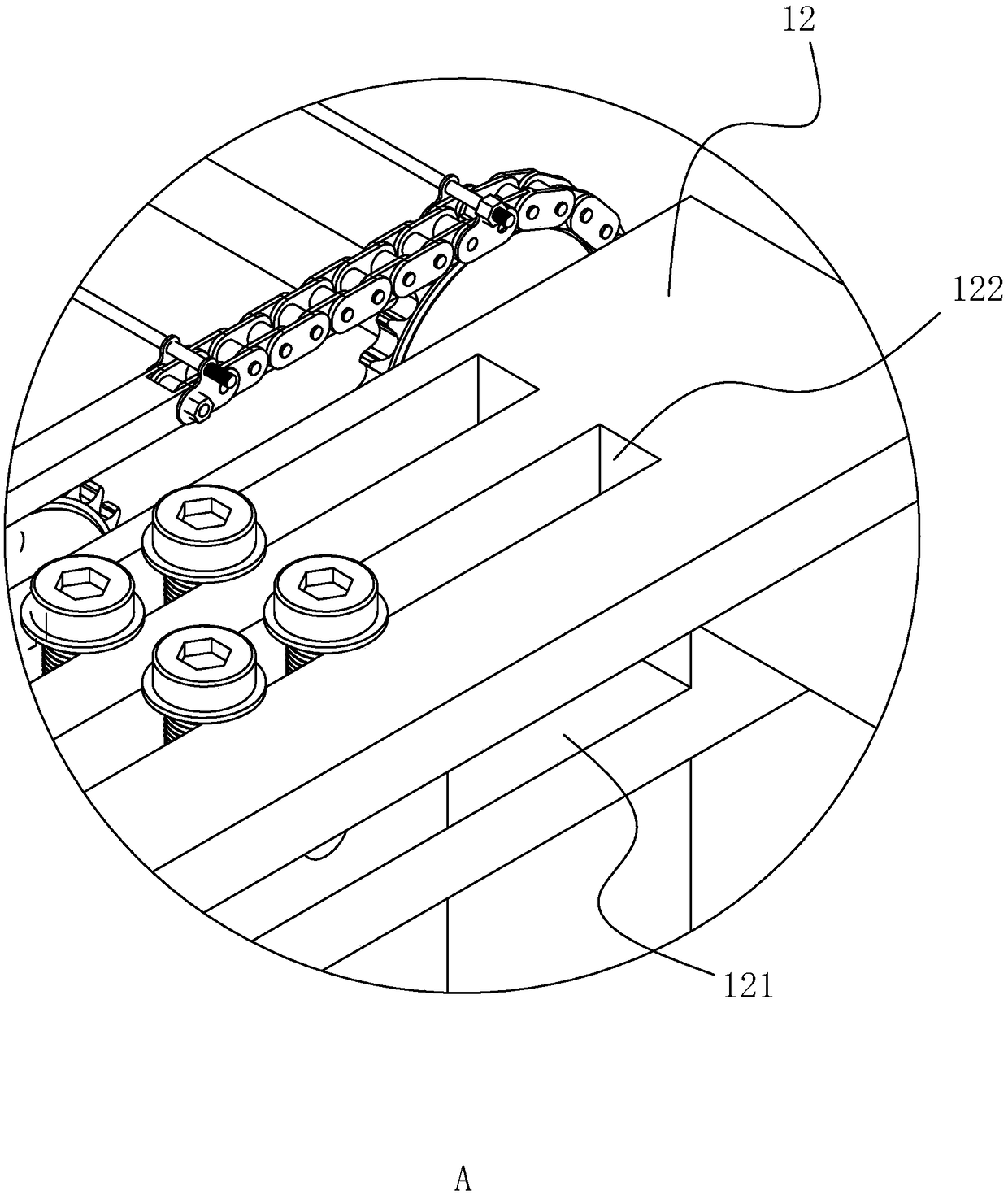 Die casting conveying device