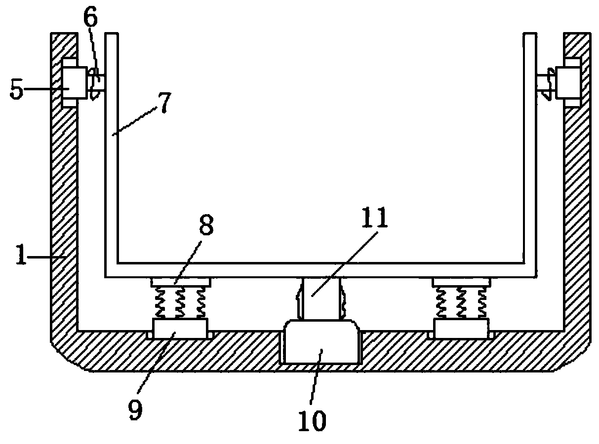 An equipment box for storing electric tools provided with a safety protection structure