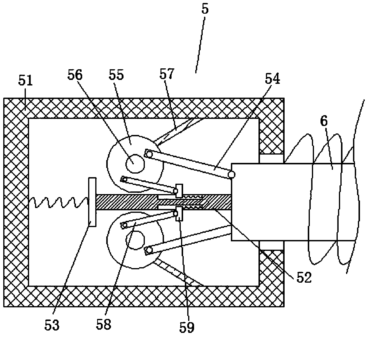 An equipment box for storing electric tools provided with a safety protection structure