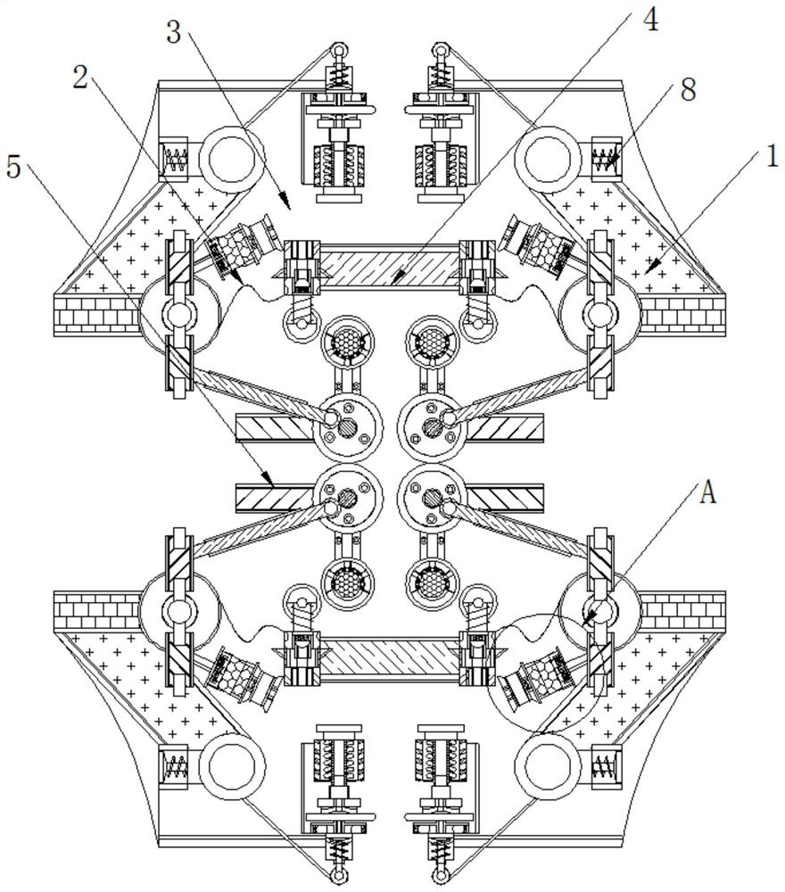 Building decorative board bonding equipment capable of automatically improving bonding precision